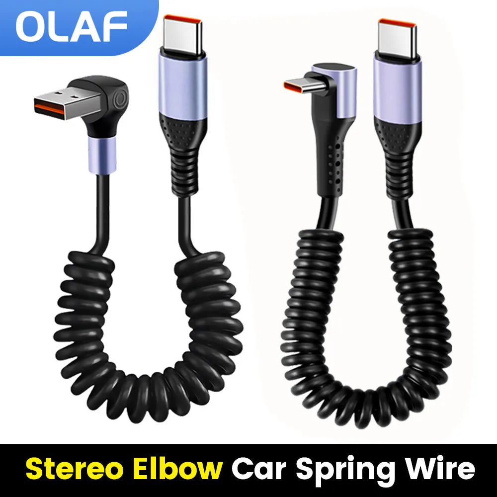66W 100W Type C TO Type C Cable For iPhone 15 Huawei Xiaomi Samsung
