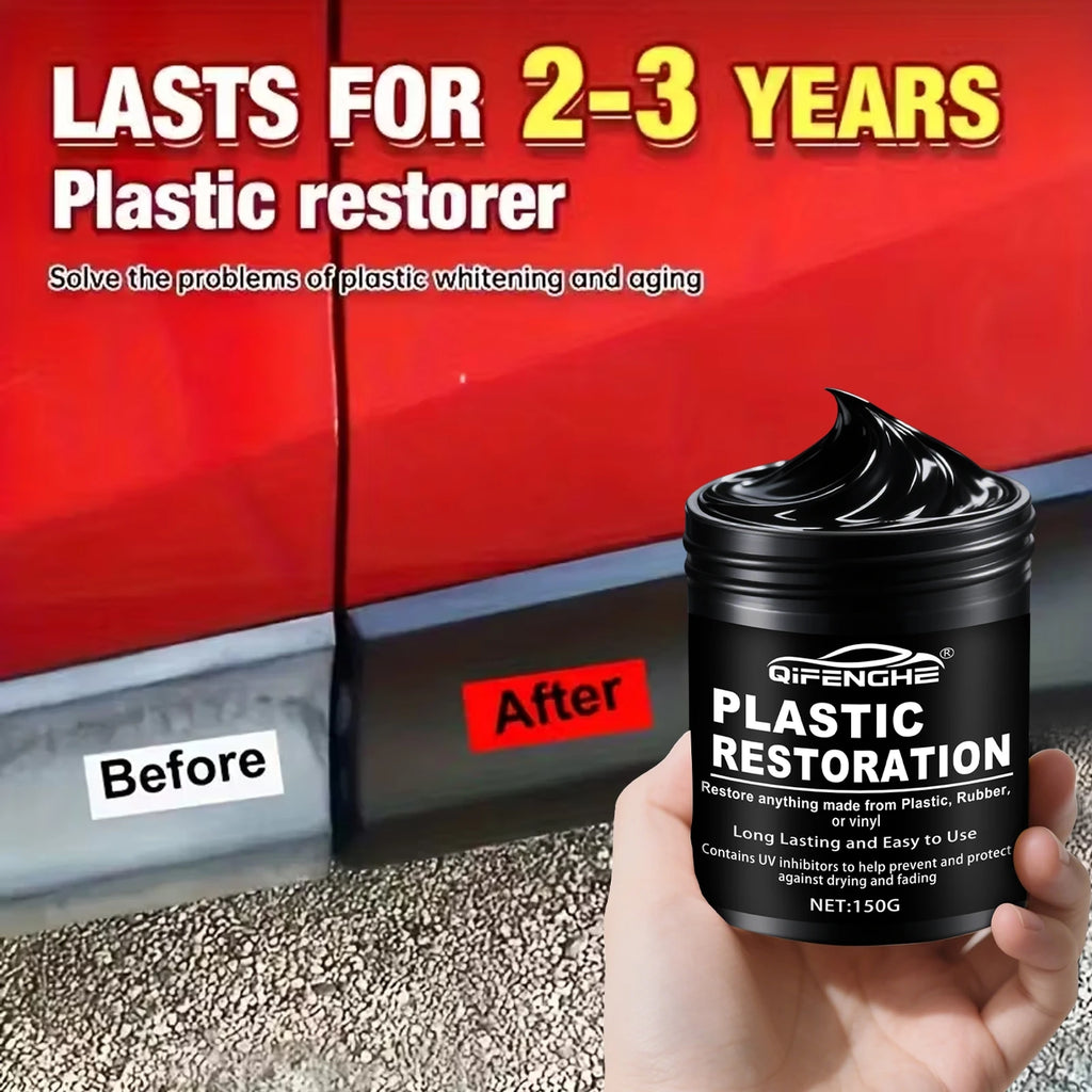 Car Plastic Restorer Polish Paste 150g - Tire, Interior & Bumper Shine & Protection