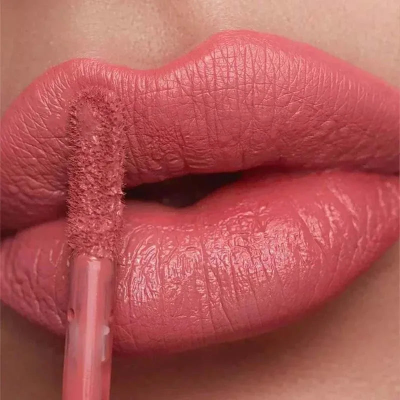 12 Colors Liquid Lipstick Nude Matte Sexy Waterproof Long Lasting