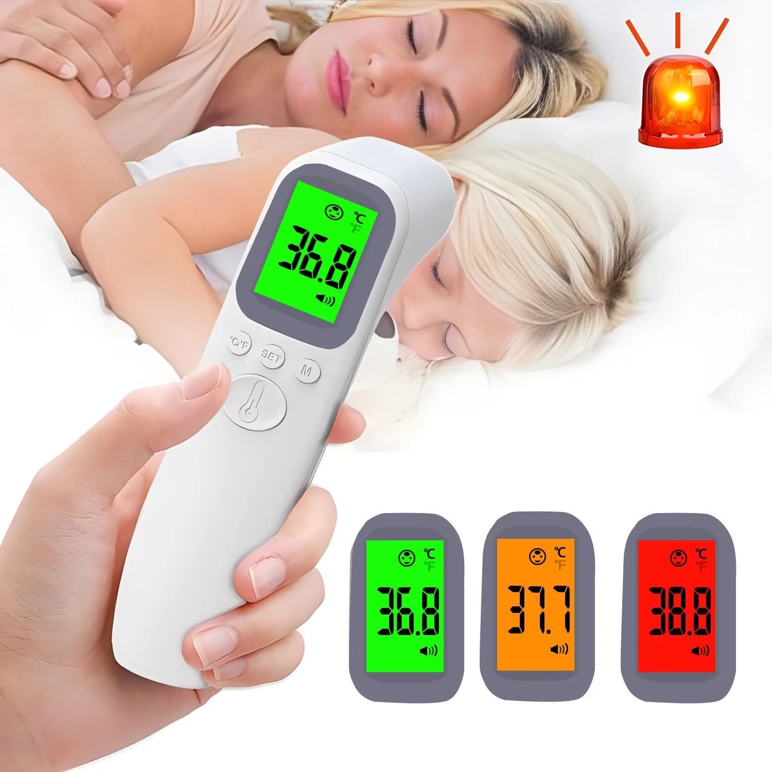 Digital Infrared Fever Thermometer Medical Household Infant Adult Forehead Non-contact Body Temperature Ear Thermometer