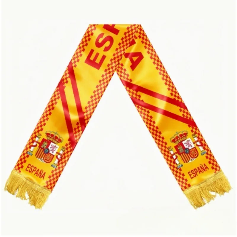 2026 Football Scarves: Brazil, Argentina, Germany, Spain, France, USA, Mexico, Canada