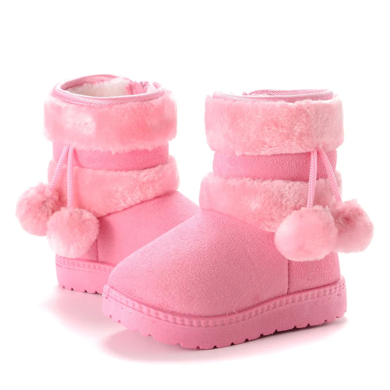 New Girls Snow Boots Winter Comfortable Thick Warm Kids Boots
