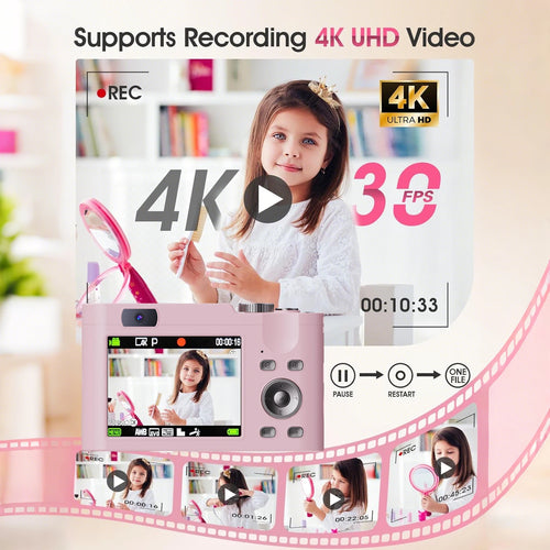 4K30FPS Digital Camera with Autofocus | 48MP Ultra-Compact Vlogging Camera for Photography