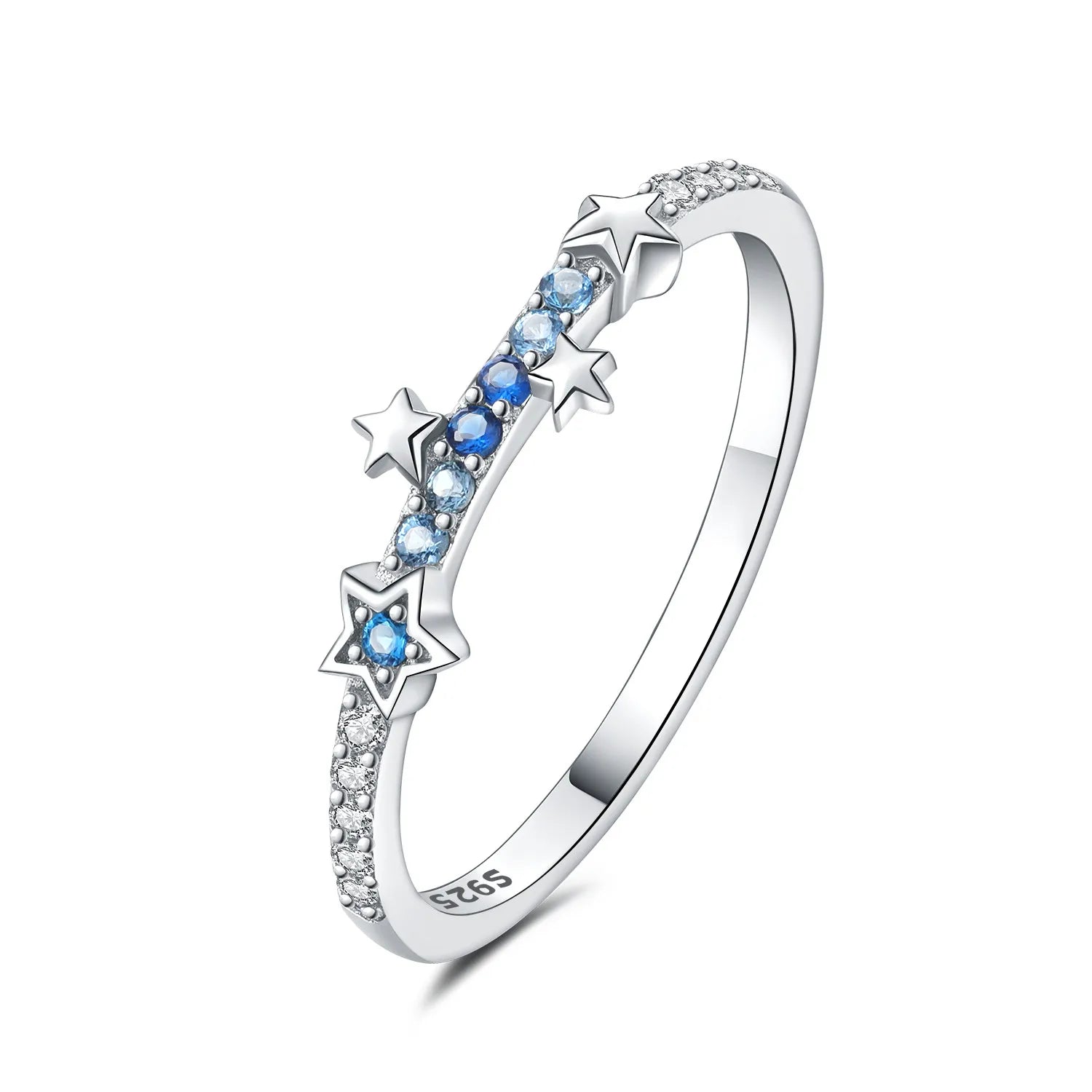 Original Design Sparkling Zircon Butterfly Ring 925 Sterling Silver Elegant Fine Jewelry for Women Wedding Daily Party Gifts