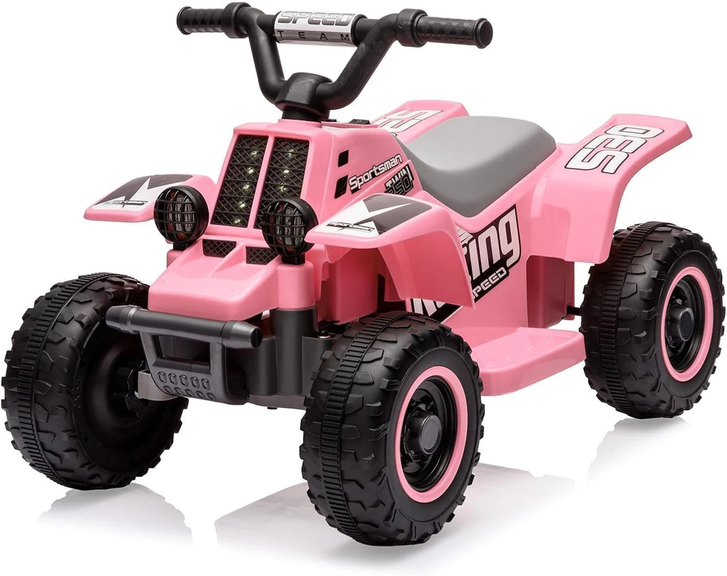 Electric Quad For Children 6V Ride-On Seat Car With LED Lights & Music, Horn, One-Button Start, 1.8 Km/h,  Mini ATV From 3 years