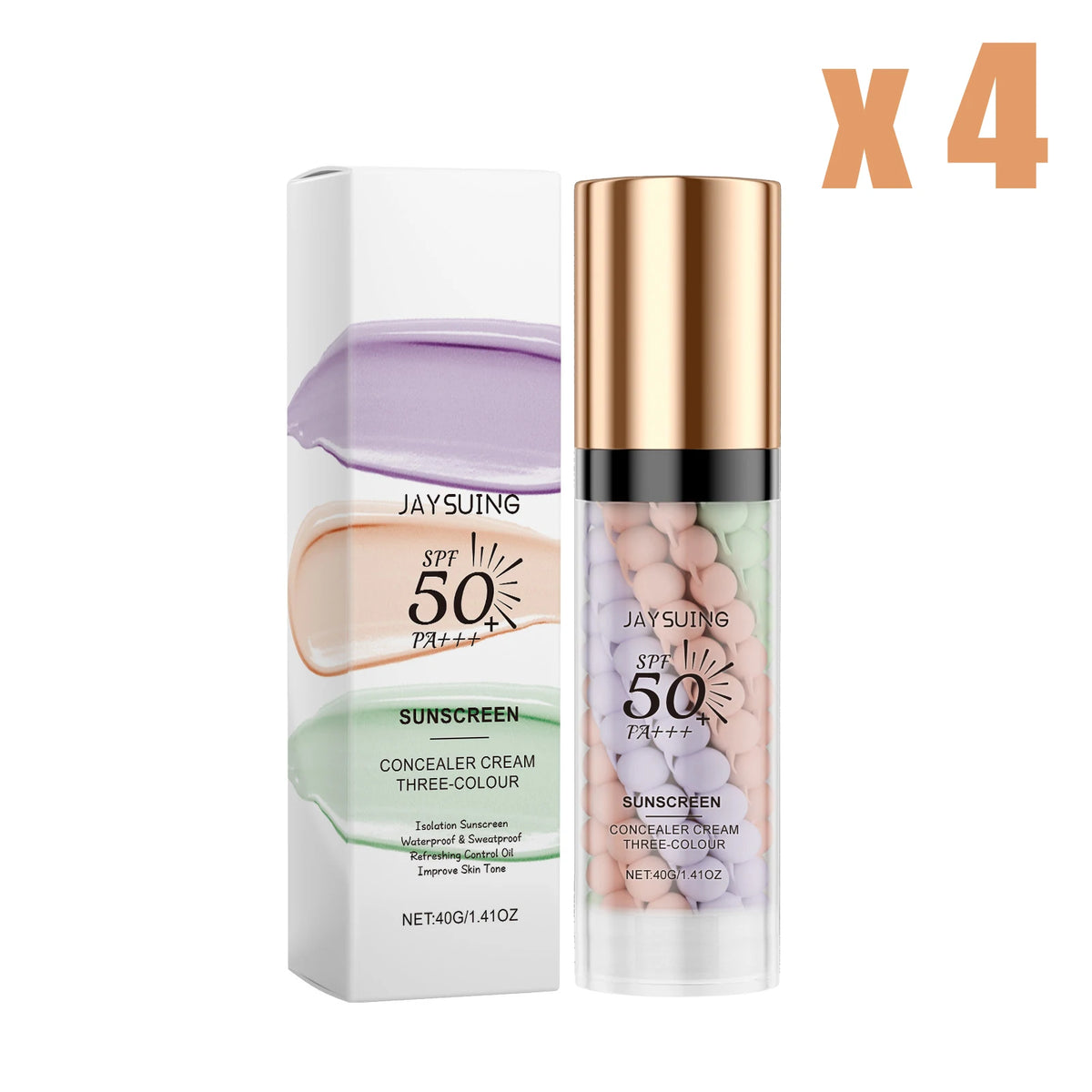 3 Color Sunscreen Isolation Cream Tone Correction Brightening
