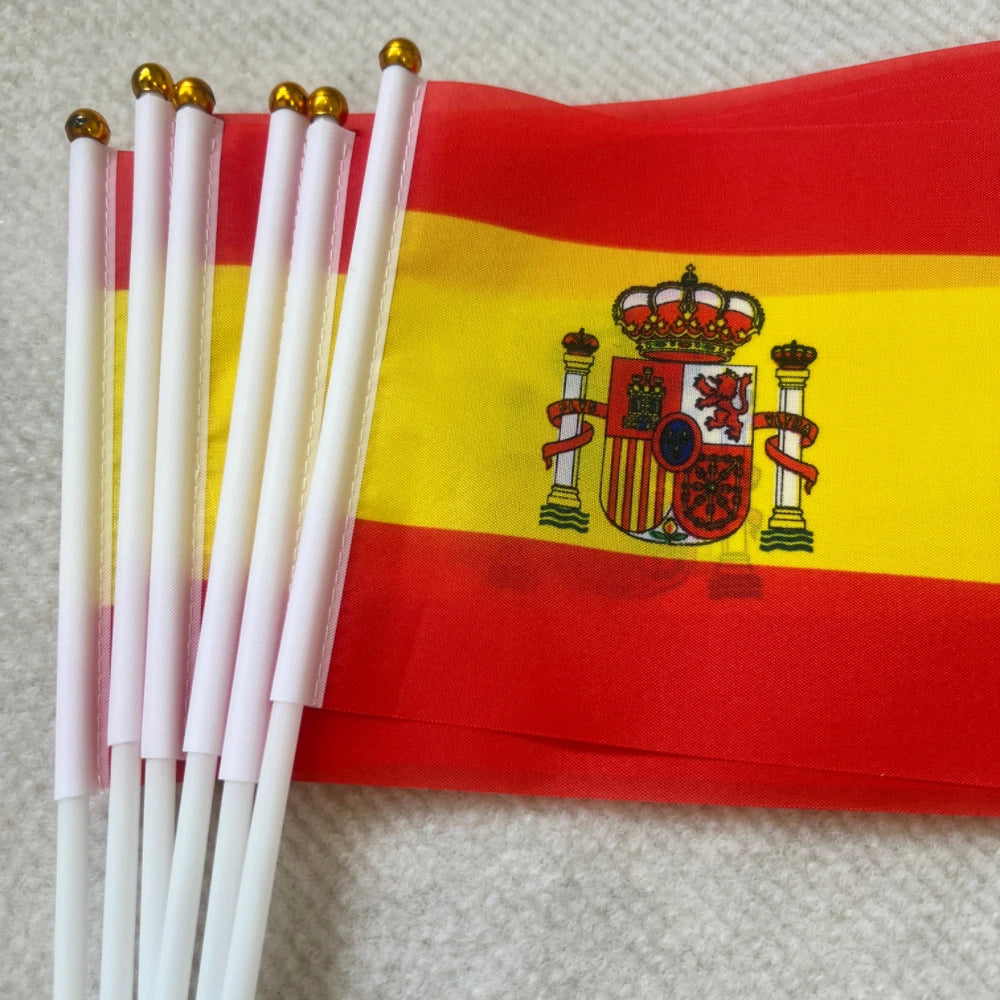 14*21 Spain hand flag Spanish Wave Crest banner Sports opening outdoor De