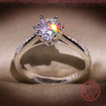 HOT SALE 925 Sterling Silver 1carat Heart Arrow Zircon Stone