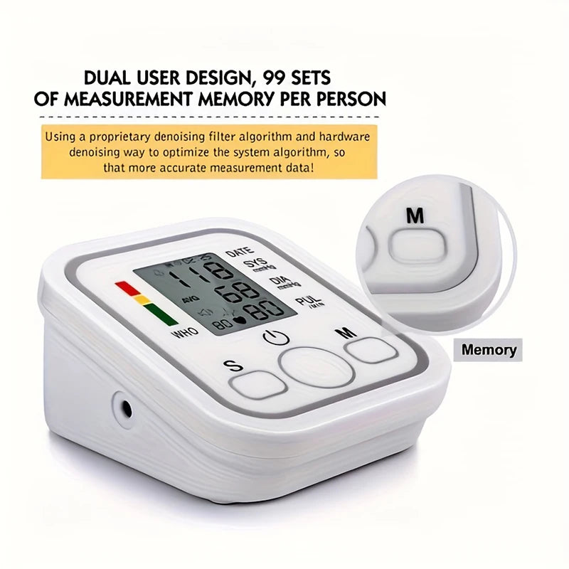 Arm Automatic Blood Pressure Monitor 32 Cuff Medical BP