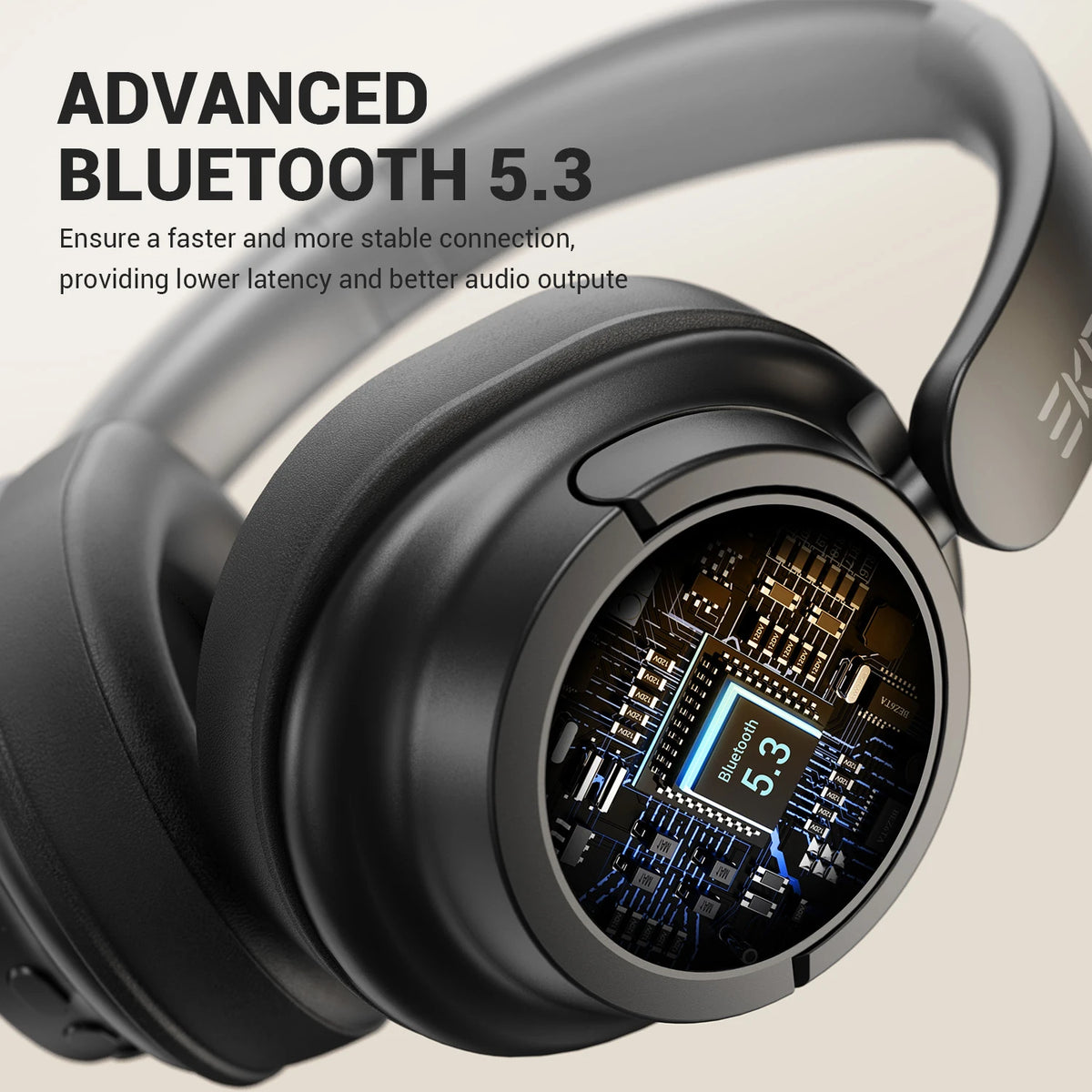 Bluetooth 5.3 Wireless Headphones 90H Playtime 40mm