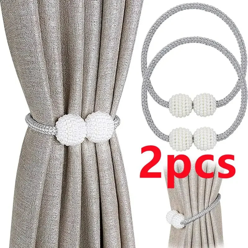 1/2PCS Pearl Magnetic Curtain Clip Curtain Holders