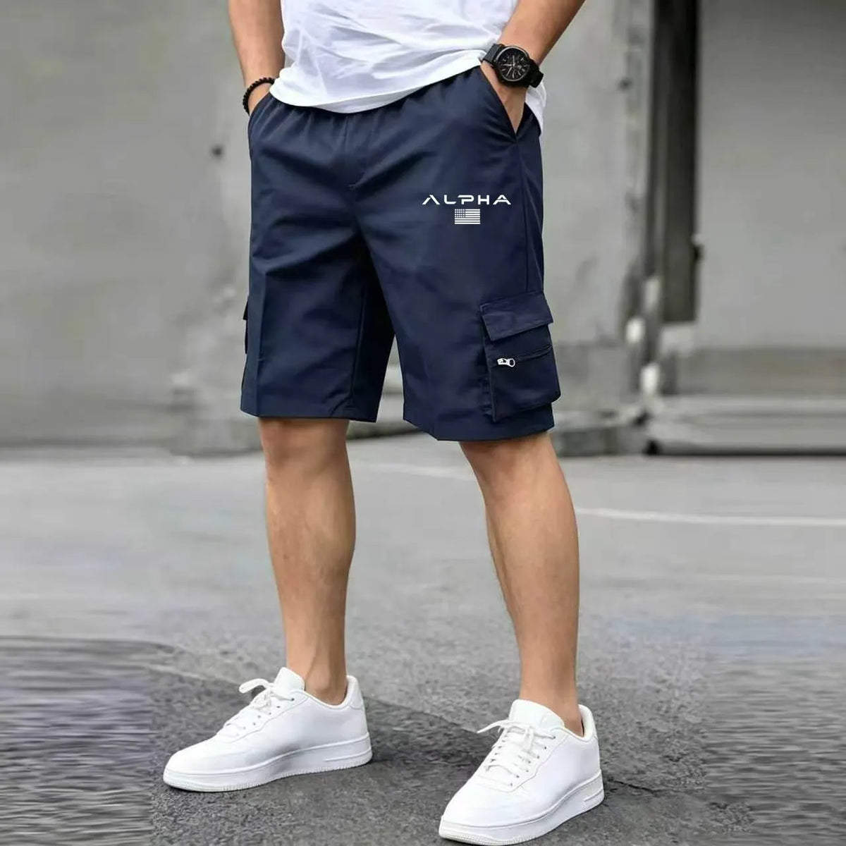 American Flag Printed Cargo Shorts Independence Day Eagle Shorts