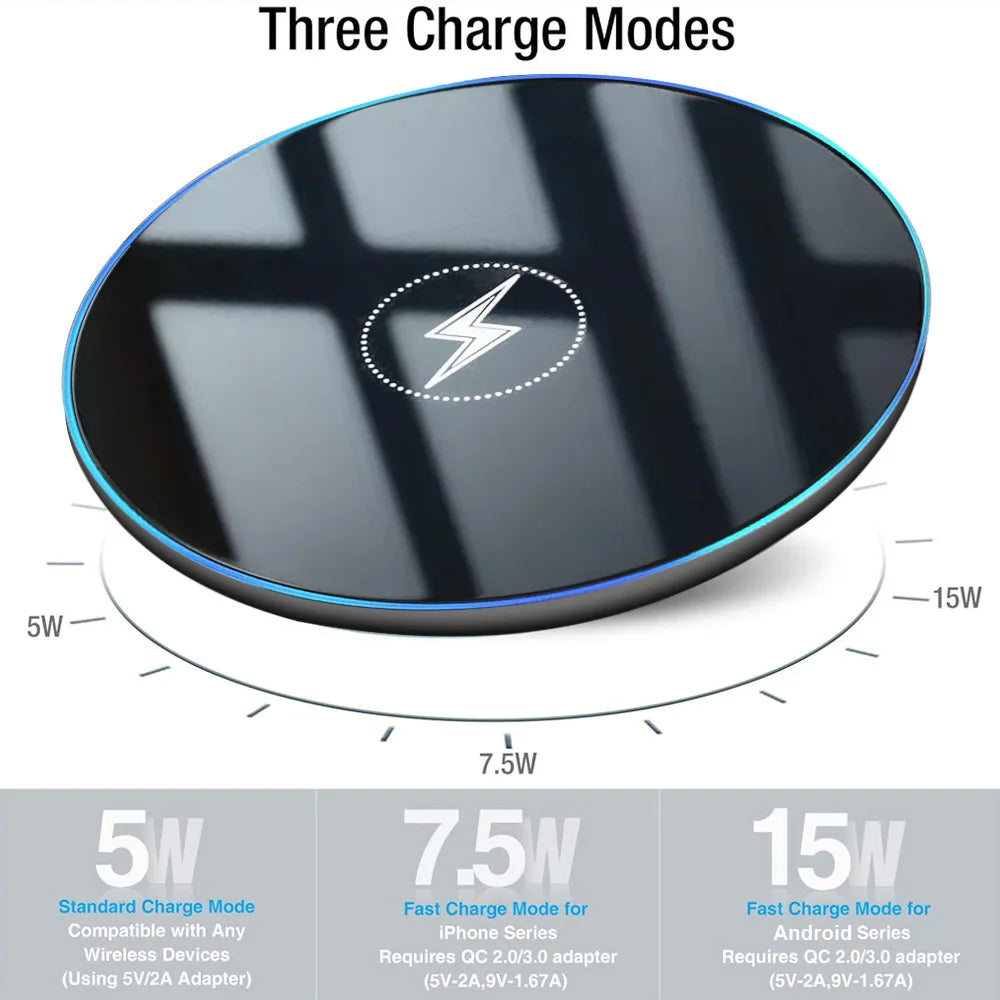 Wireless Charger Pad Stand  Universal Desktop Dock