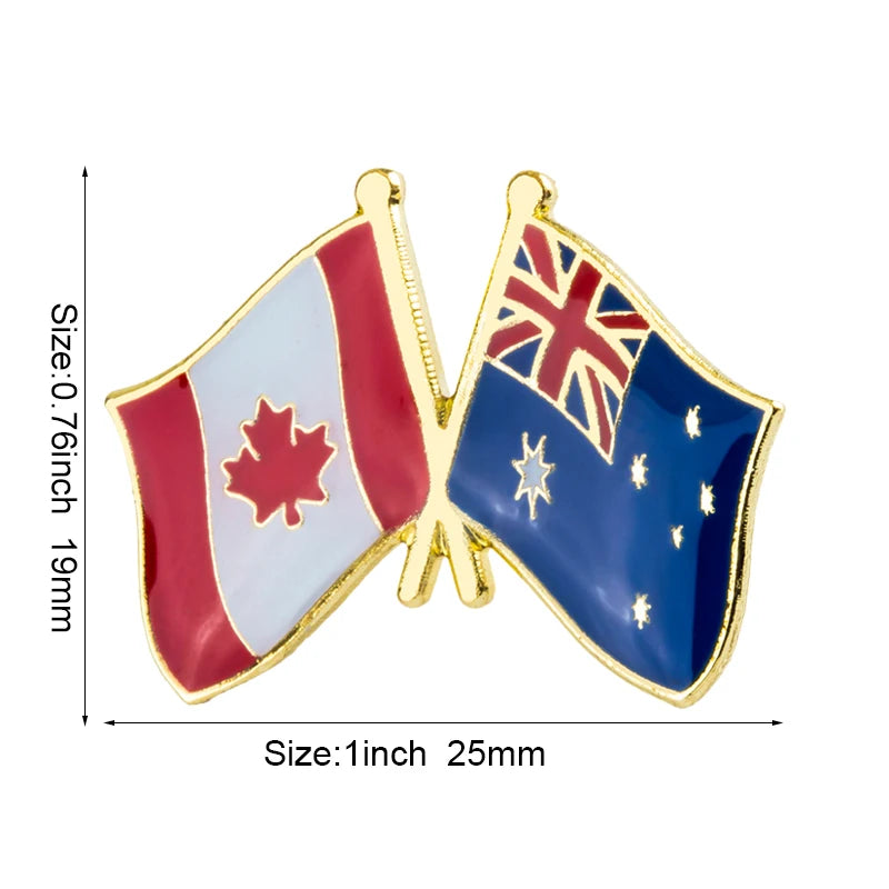 Australia Flag Badge Brooch Natinal Lapel Pins Flag Lapel Pins Country Flag Badge