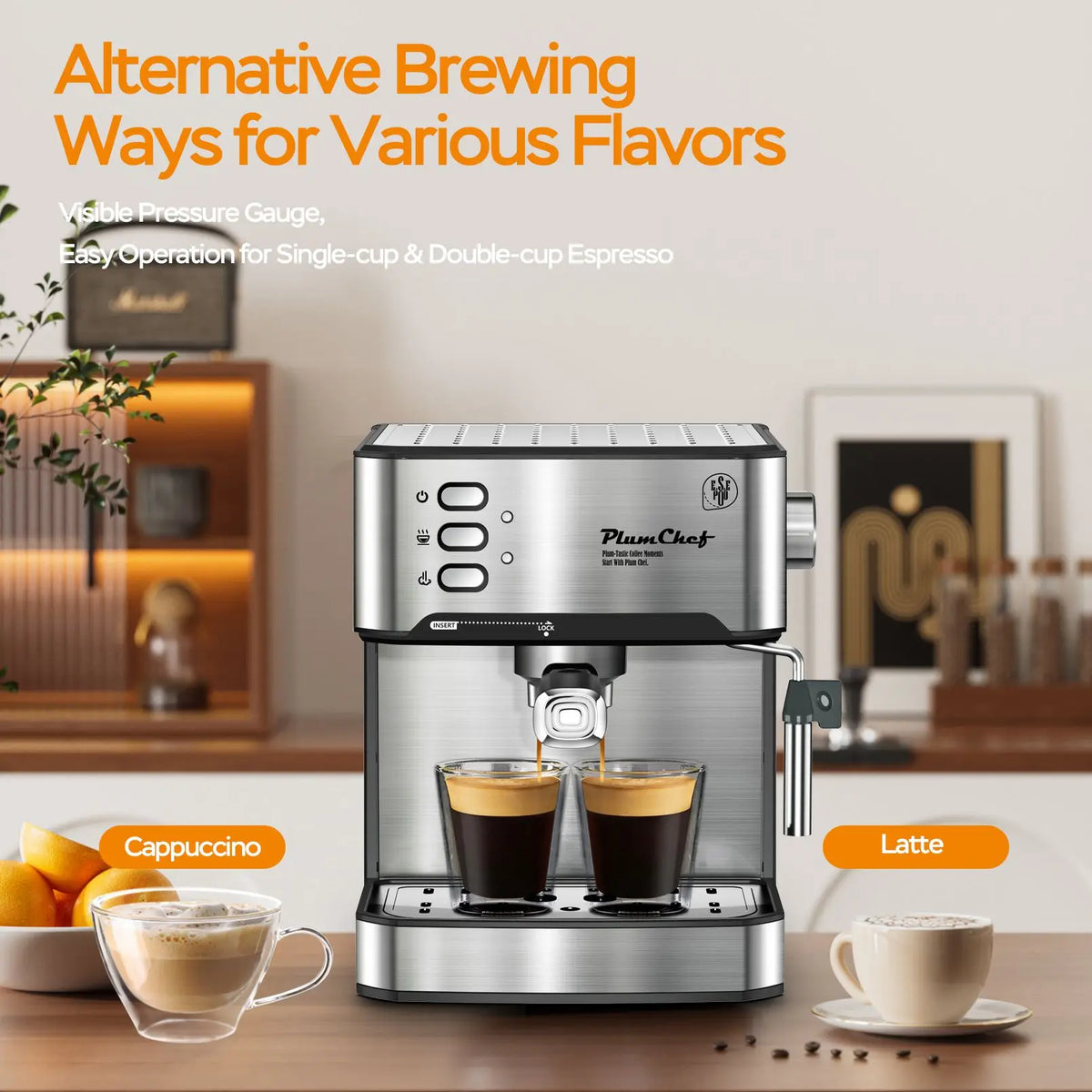 Espresso Machine 20 Bar Professional Compact