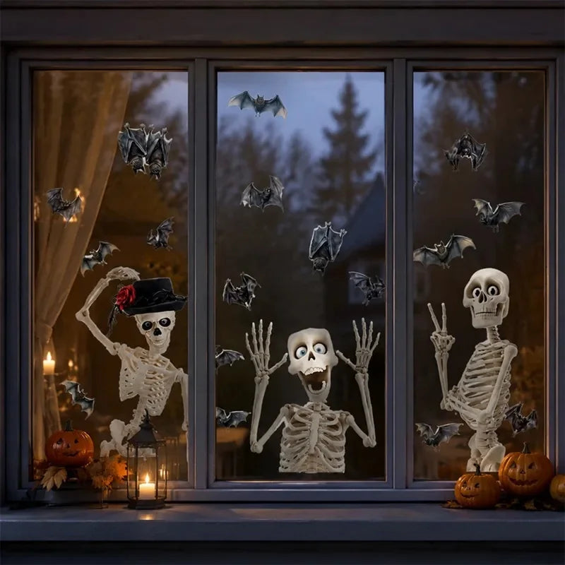 Halloween Window stickers, Skeleton stickers