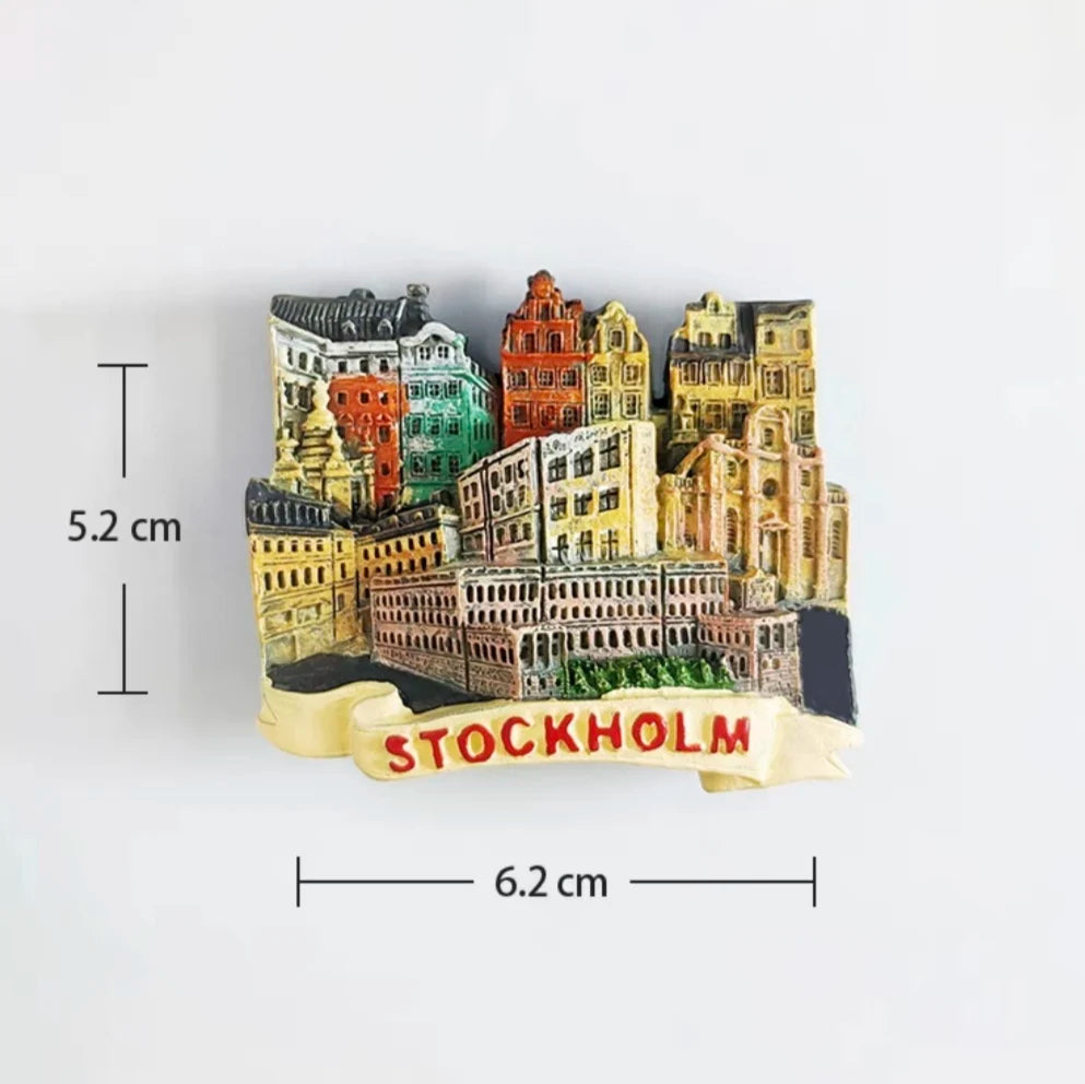 Sweden Amorous Feelings Fridge Magnets Tourist Souvenirs Crafts Refrigerator magnet Decoration Articles Handicraft Gifts