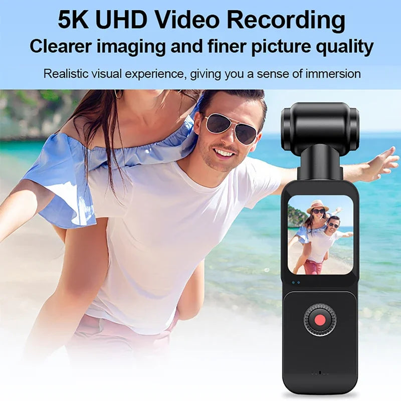 SKIG 5K Pocket Action Camera 270° Rotatable Vlog Rotation Camera for Outdoor Sport, Bike, Travel, Sports Camera Recorder