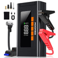 150PSI Air Pump Car Battery Emergency Boosters ,7000A/1500A PEAK Car Jump Starter Power Bank ,Portable Starting Device Car Starter New,Cars with USB Ports And LED Flashlight, 26800mAh/21800mAh Portable Car Jump Starter, Batte
