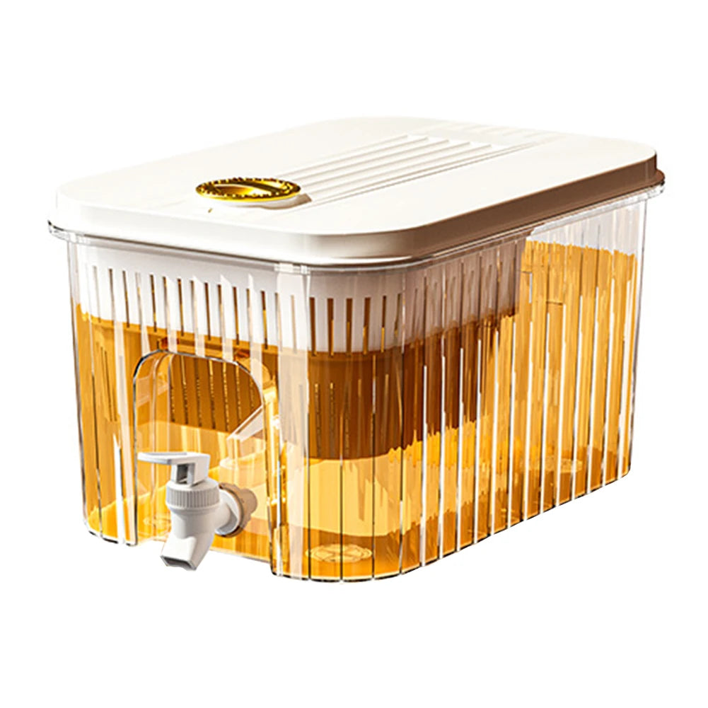 3.5/4/10L Large Capacity Cold Water Pitcher Kettle with Faucet in Refrigerator Iced Beverage Dispenser Refrigerator and Spigot