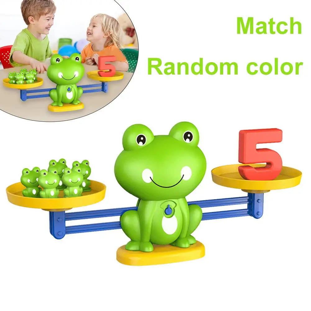 Funny Frog Scale Math Toys for Children Early Education Intelligence Enhancement Addition & Subtraction Balance Game