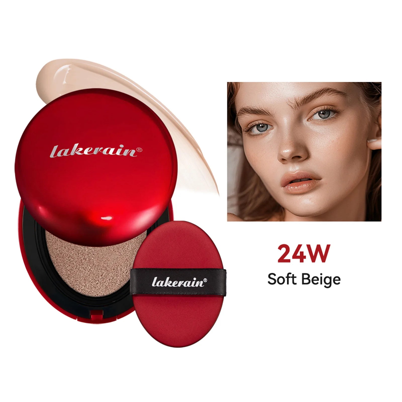 Red Cushion Foundation | Full coverage, lightweight, fits well, satin finish, Korean Cushion Foundation