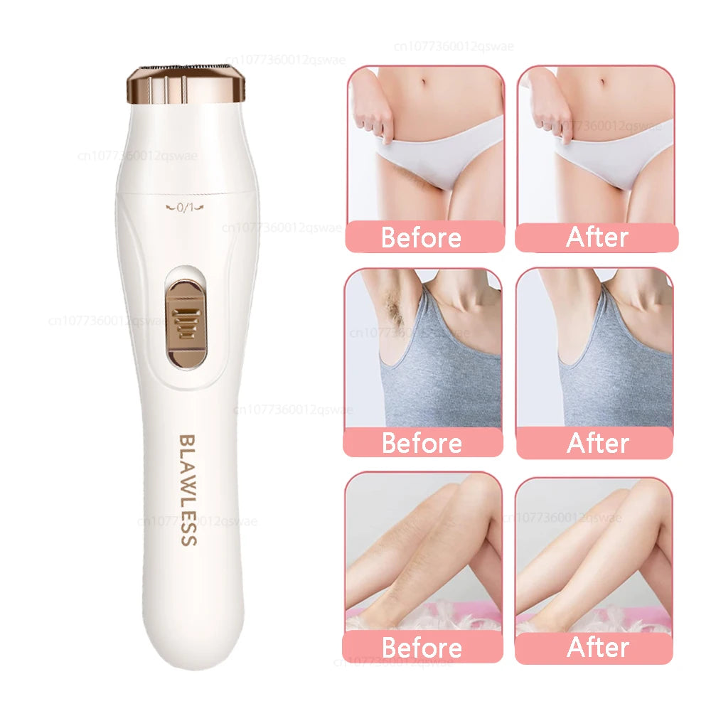 Electric Razor for Women Rechargeable Bikini Trimmer for Women Body Face Legs Underarm Hair Remover Painless Women Shaver