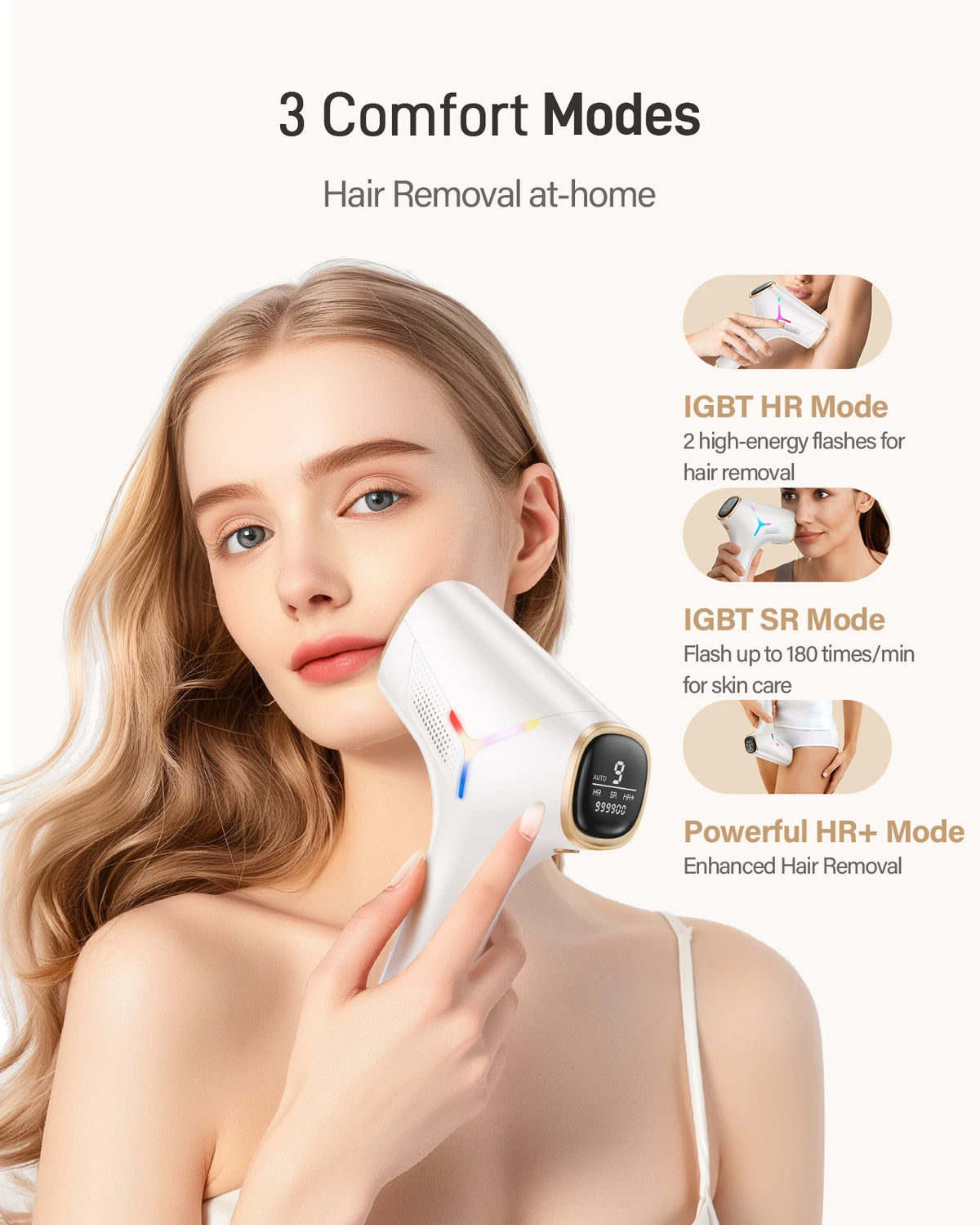 990000 Flashes Hair Removal for Women and Men IPL