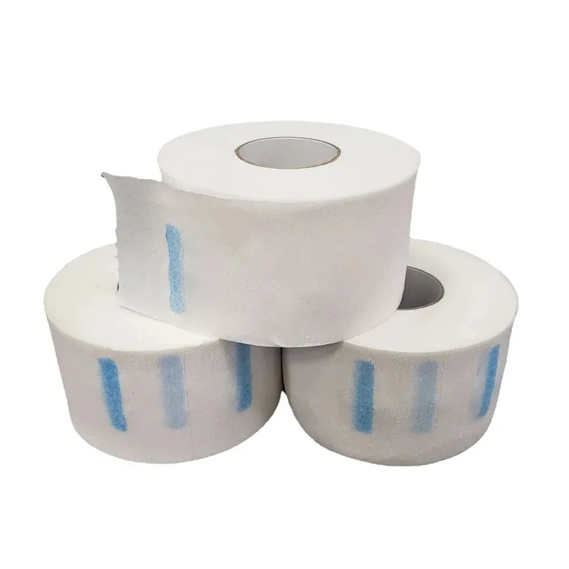 100PCS/Roll Disposable Hair Cutting Accessory Neck Paper Adjustable