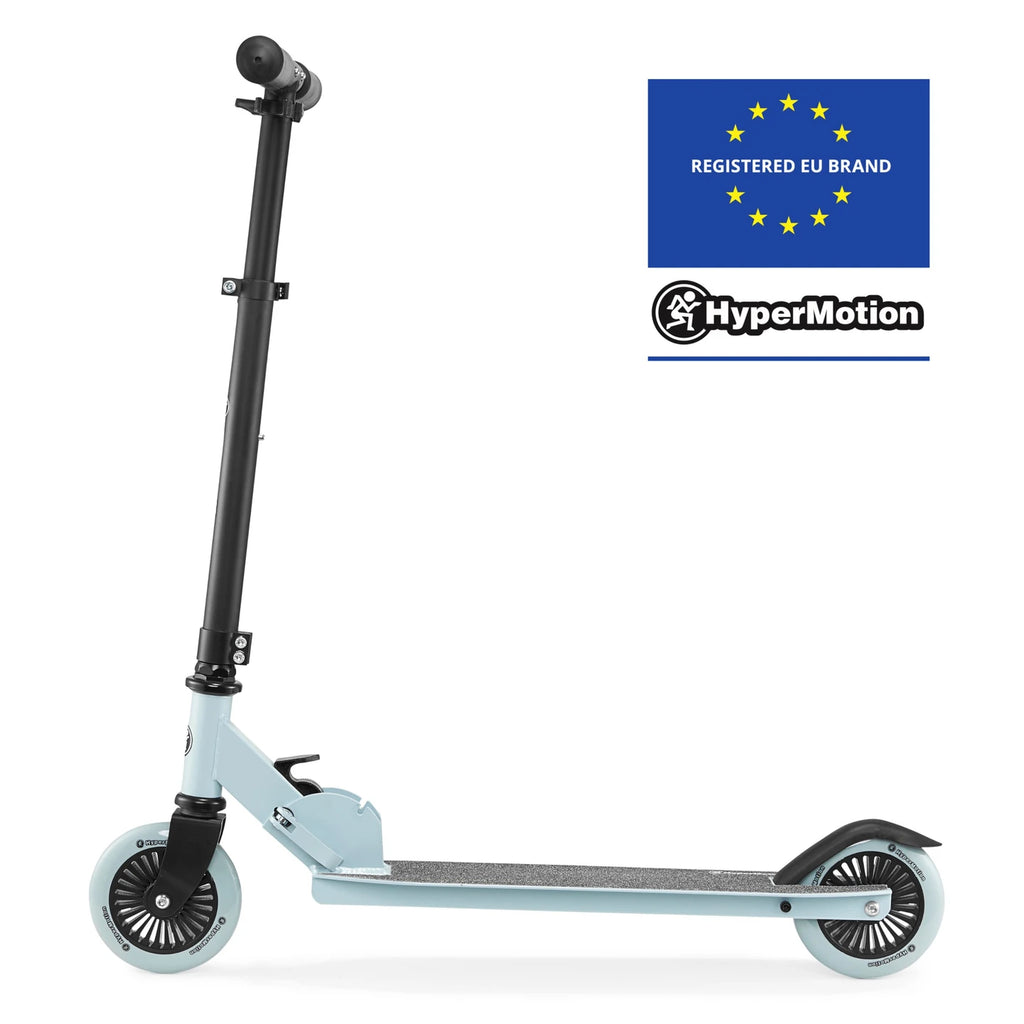 HyperMotion Scooter Two-wheeled Willy Folding Kids Adjustable Blue Wheels PU Bearings ABEC-7 for Boys 3 +