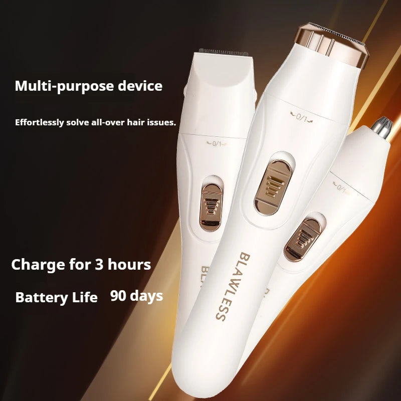 Women's Electric Shaver Painless Hair Remover for Face Bikini Underarms Legs Body Portable Epilator
