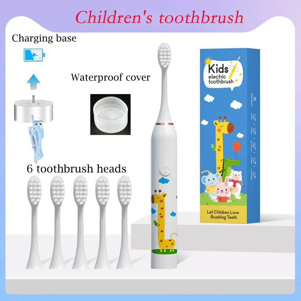 Children's Clean Sonic Electric Toothbrush Cartoon