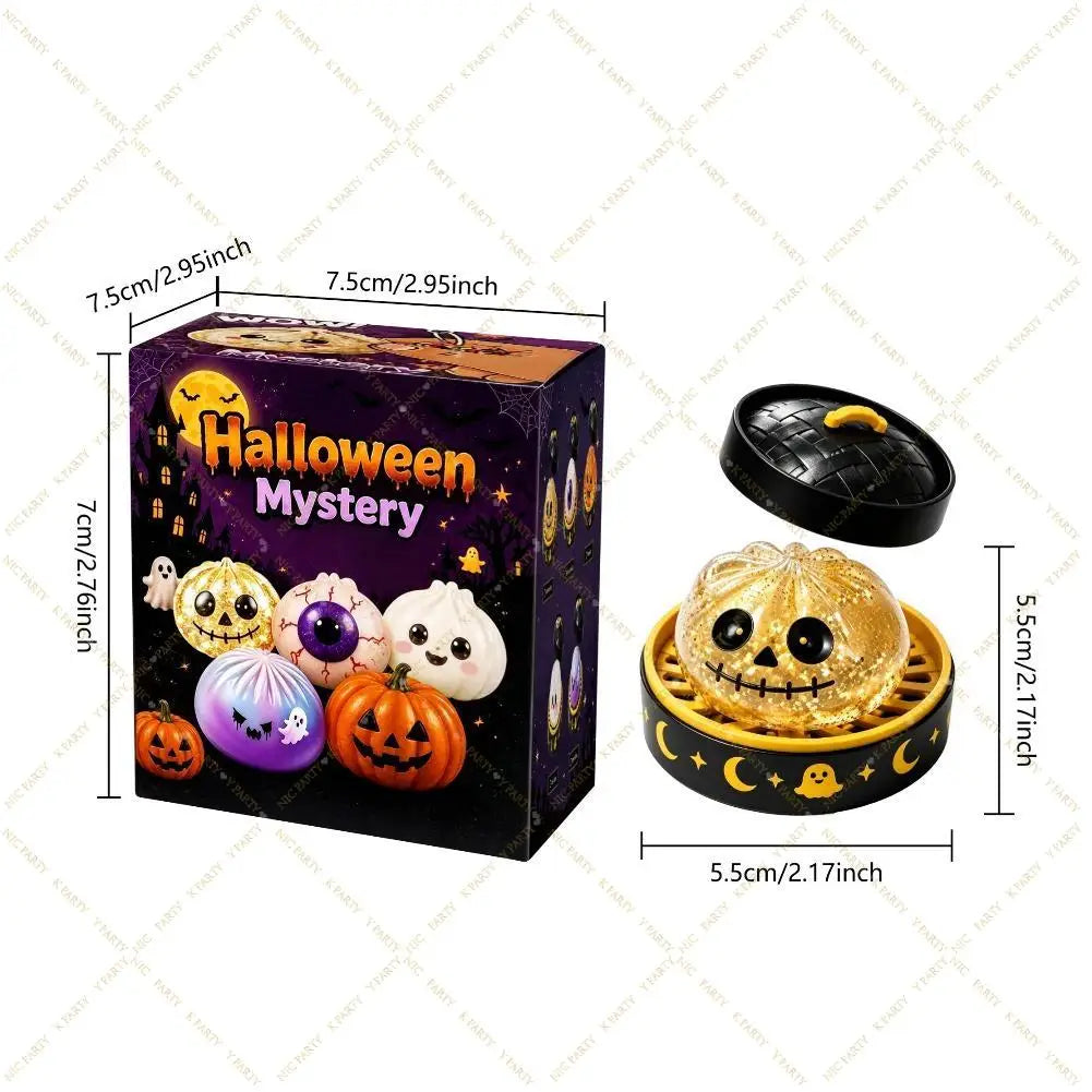 Halloween Party Theme Soft Squishy Dumpling Squishy Steam Box