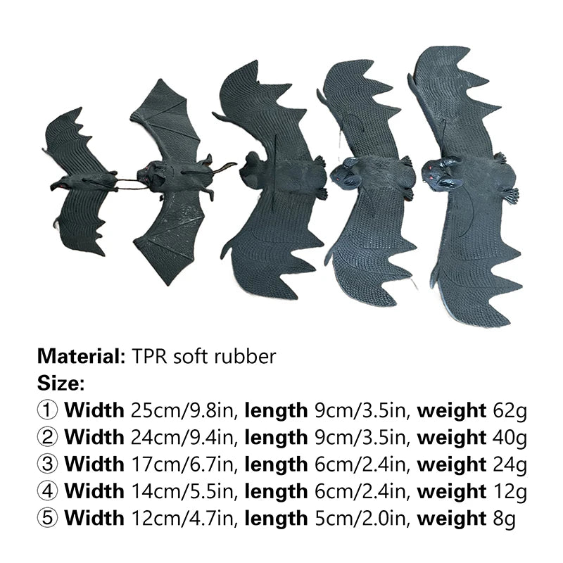 Simulation Bat TPR Soft Rubber Halloween Prank