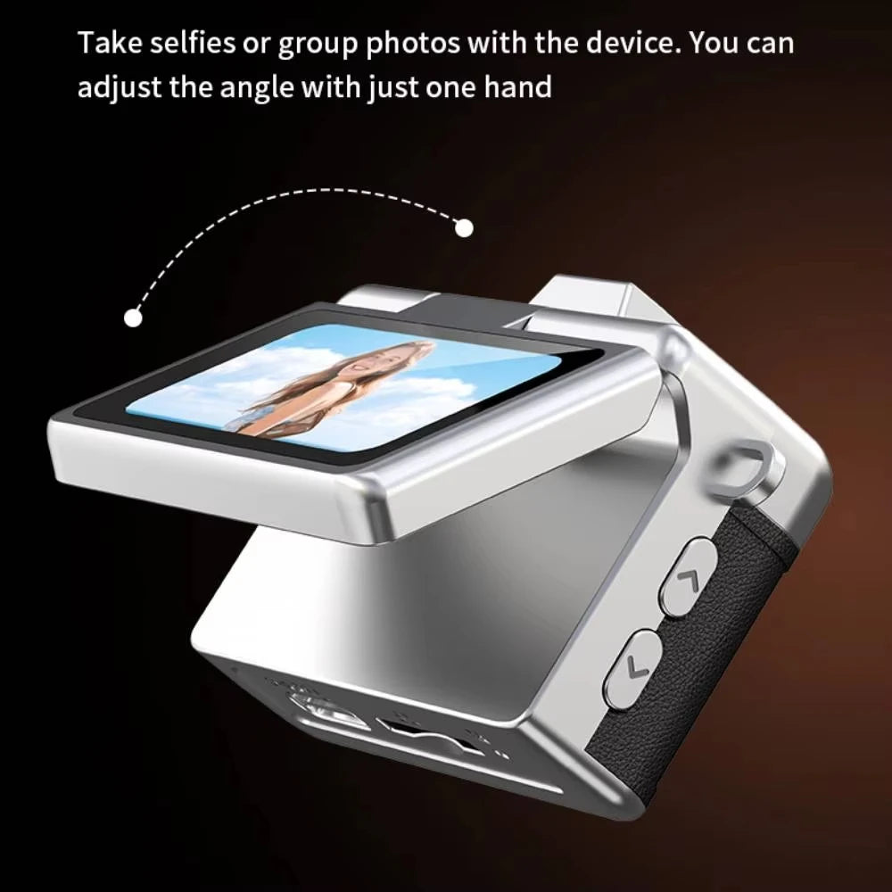 Ourlife Thumb Keychain Camera 1.47 Inch Flip Screen Retro CCD Mini Digital Camera HD Very Small Camcorder Video Recorder