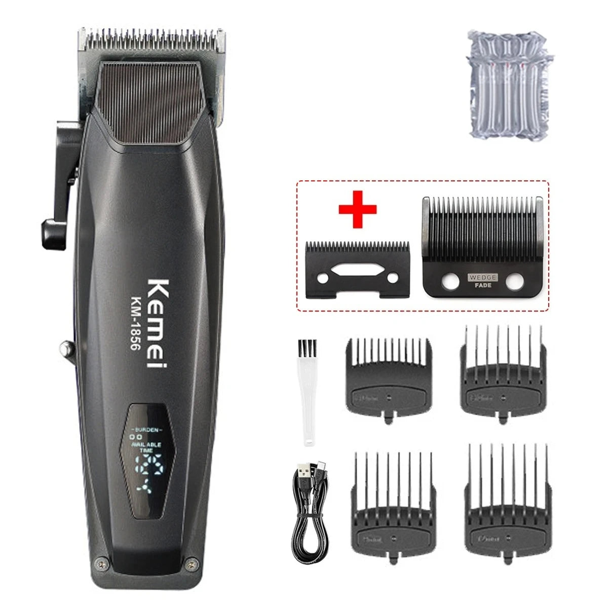 Kemei KM-1856 Electric Rechargeable Best Hair Trimmer Professional