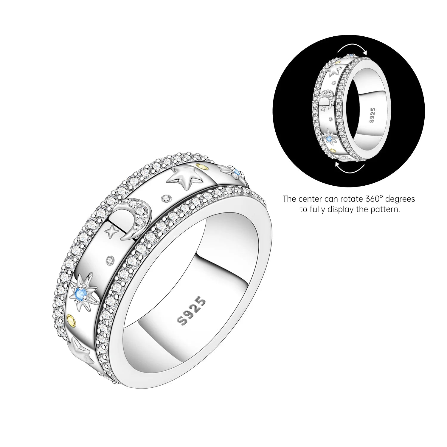 Orstarry S925 Sterling Silver Vintage Pattern Closed Ring For Women Original Finger Ring Jewelry Party Fine Trendy Gifts