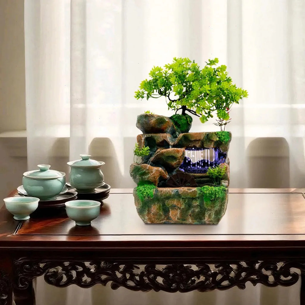 Tabletop Fountain, LED Water Fountain Indoor