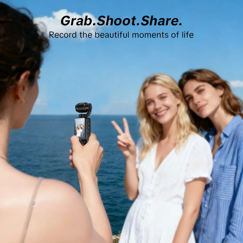 Portable Handheld Digital Camera, 1 Megapixel Resolution, 16x Digital Zoom, 2.5K Video Recording, 180° Rotating Lens, With Flash