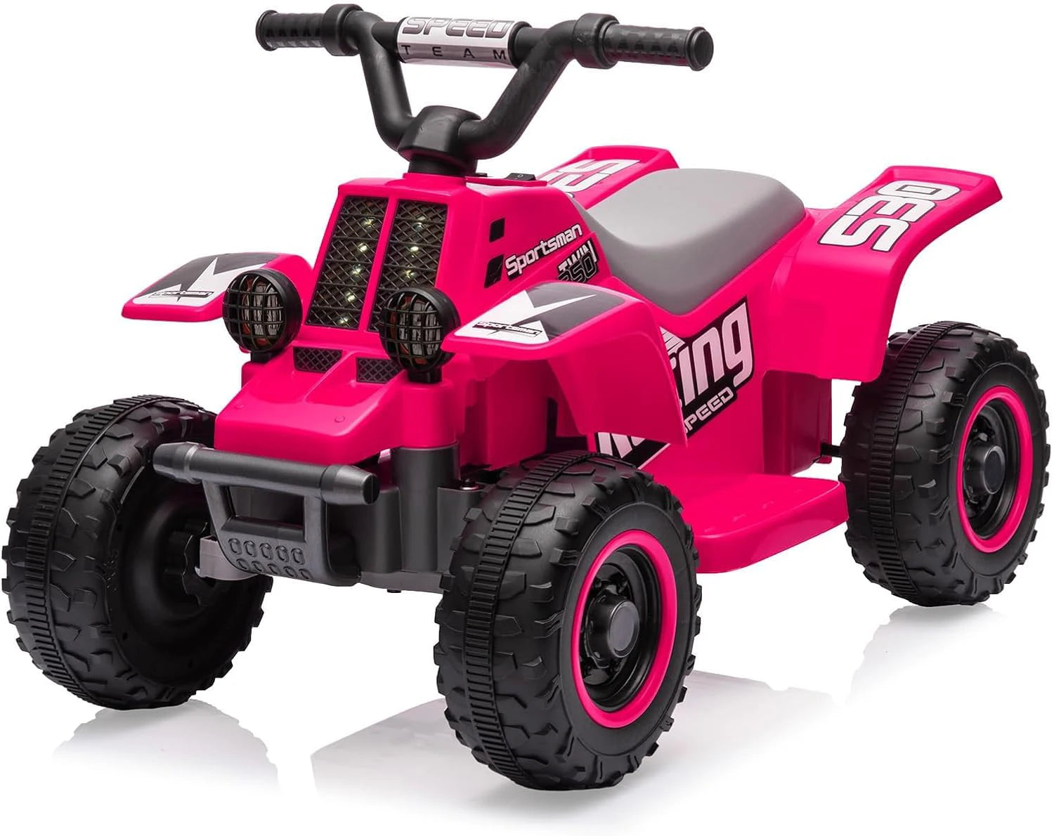 Electric Quad For Children 6V Ride-On Seat Car With LED Lights & Music, Horn, One-Button Start, 1.8 Km/h,  Mini ATV From 3 years