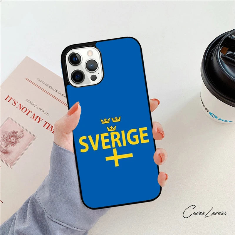 Sweden Passport Phone Case For iPhone 14 15 16 13 12 Mini Max Cover For Apple iPhone 11 Pro Max 6 8 7 Plus SE2020 Coque