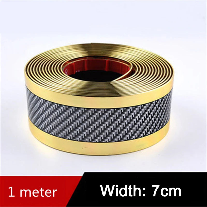 Car Sticker Anti Scratch Door Sill Protector Rubber Strip Threshold Protection Styling Mouldings Car Decoration Accessories 1M