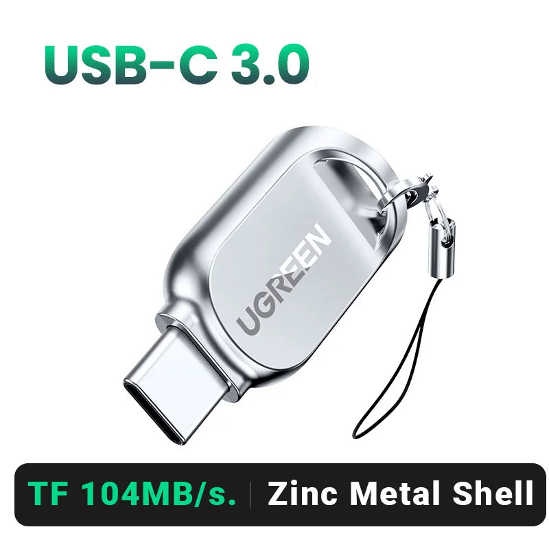 UGREEN Card Reader USB-C to Micro SD TF Card OTG Adapter for Laptop PC Tablet Phone