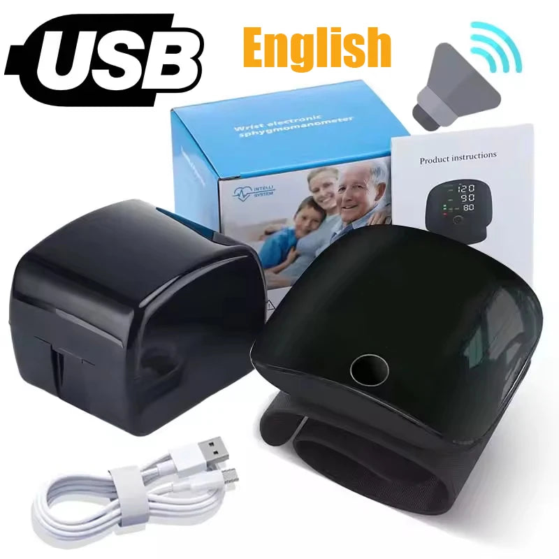 Digital Blood Pressure Monitor Wrist Tensiometer Electronic