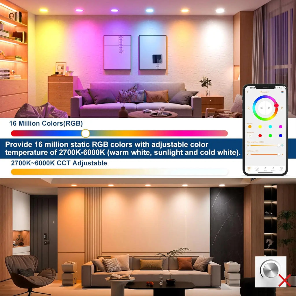 TUYA Downlight WIFI, 10W Smart LED Dimming Spot Light