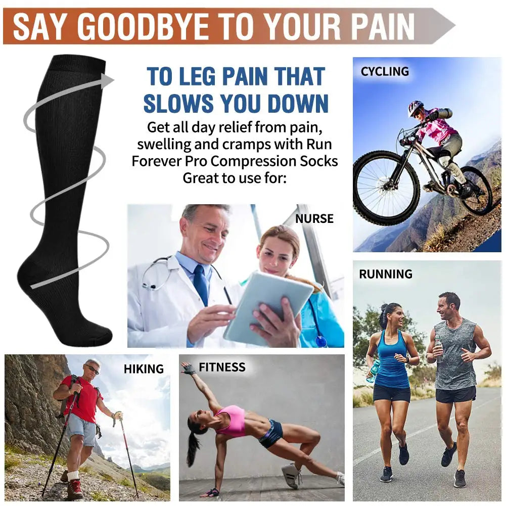 5 Pairs Compression Socks Women Medical Varicose Socks