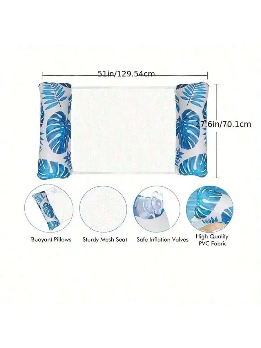 PVC Foldable Water Hammock Summer Inflatable Floating Striped