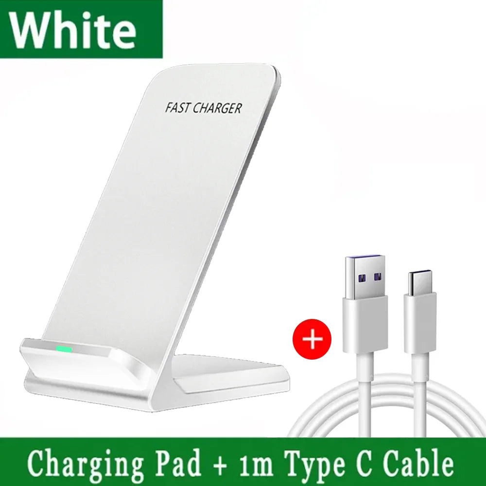 30W Wireless Charger Stand Pad for iPhone 17/16/15/14/13 Pro XR 8 X XS Max Samsung Xiaomi Induction Fast Charging Dock Station