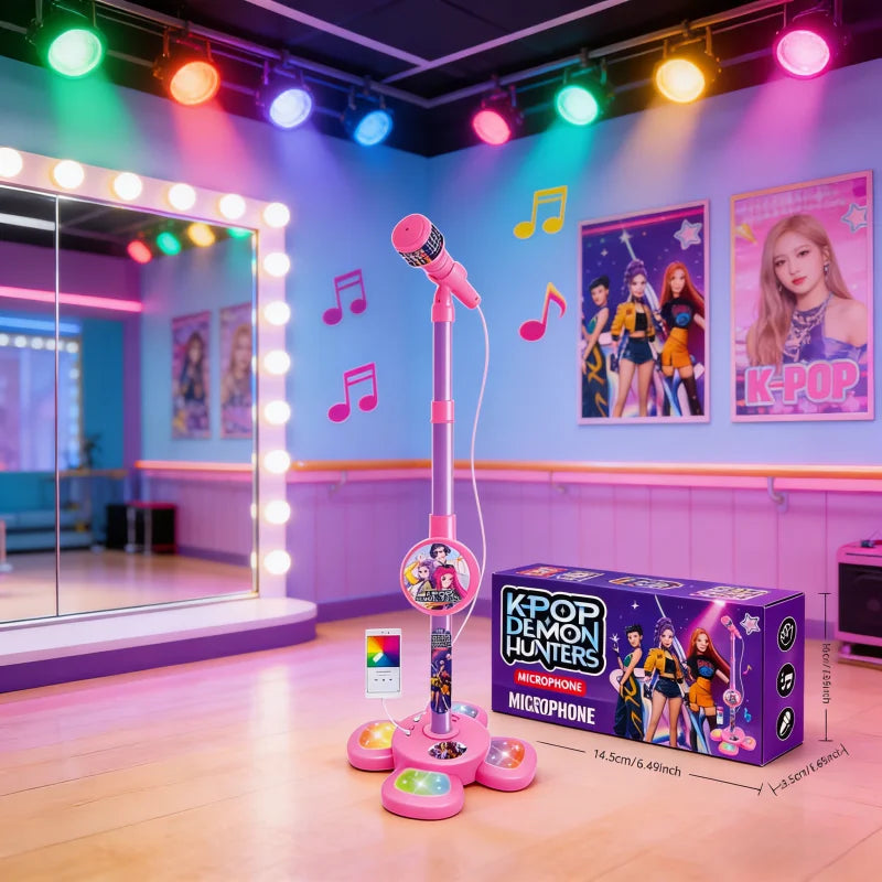 Kids Karaoke Microphone with Stand Educational