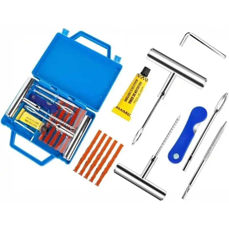 Heavy Duty Tire Plug Kit 12/26Pcs - Professional Tools for Tubeless Tyre